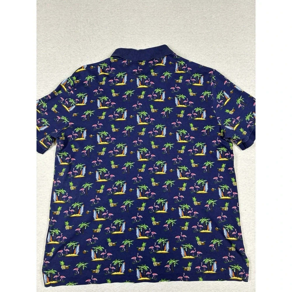Polo Ralph Lauren Soft Cotton Classic Fit Polo Shirt Mens Medium Tropical Beach